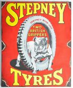 STEPNEY TYRES OIL ON CANVAS ARTIST'S IMPRESSION