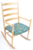 DANISH ROCKING CHAIR BY NIELS EILERSEN WITH EMMA SHIPLEY FABRIC