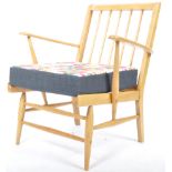 LUCIAN ERCOLANI FOR ERCOL MODEL 567 BEECH AND ELM EASY ARMCHAIR