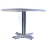 LARGE CONTEMPORARY INDUSTRIAL METAL FRAMED TABLE