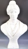 VINTAGE 20TH CENTURY FRENCH PLATSER SHOP ADVERTISING BUST
