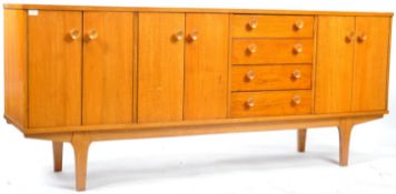 RETRO VINTAGE 1960'S DANISH LIGHT OAK SIDEBOARD CREDENZA