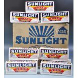 SUNLIGHT SOAP GROUP OF NINE SOAP BARS AND SHIPPING BOX