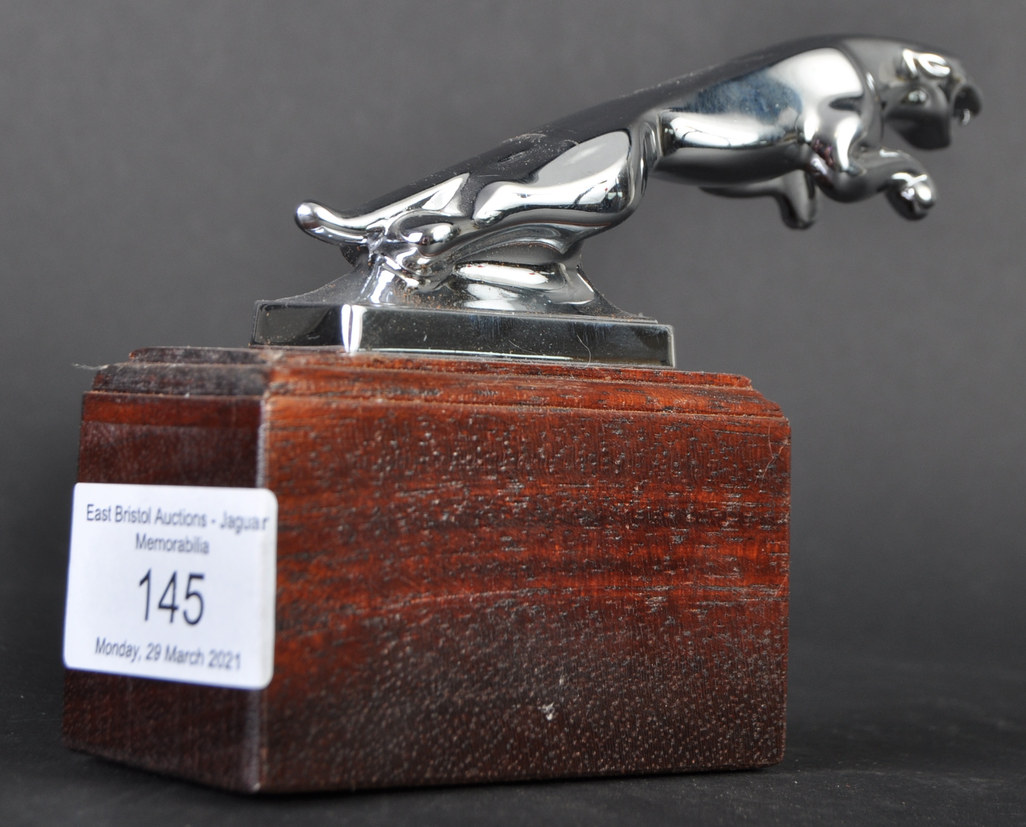 JAGUAR MASCOT - TYPE 4 SPRUNG LEAPER CHROME MASCOT - Image 2 of 4