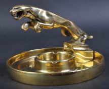 JAGUAR - VINTAGE 20TH CENTURY BRASS PROMOTIONAL ASHTRAY