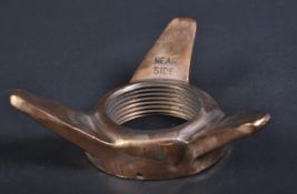 JAGUAR - ORIGINAL BRONZE WHEEL HUB SPINNER / NUT FROM LE MANS JAGUAR