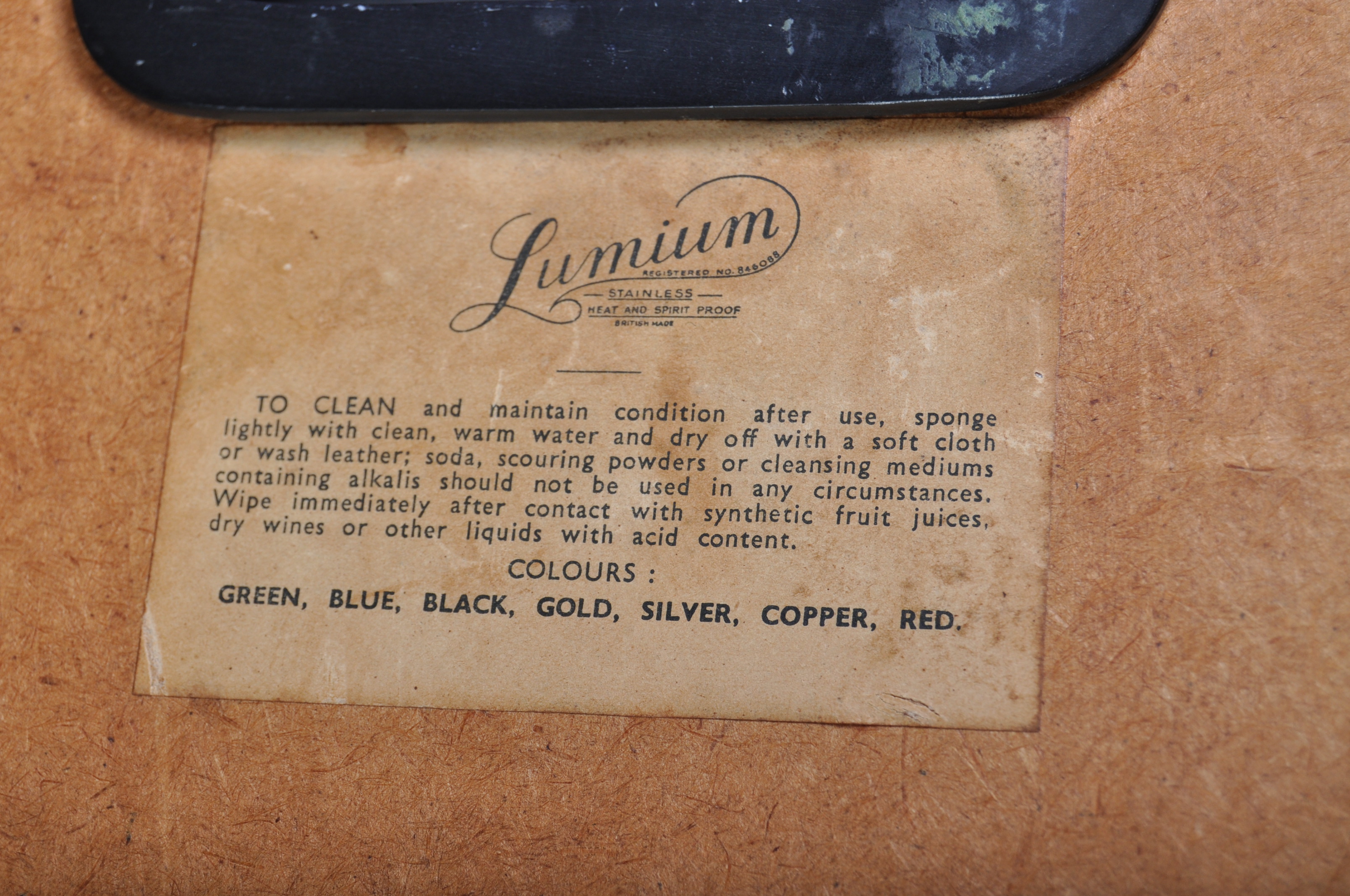 JAGUAR - ORIGINAL 1960S JAGUAR LUMIUM TEA TRAY - Image 4 of 6