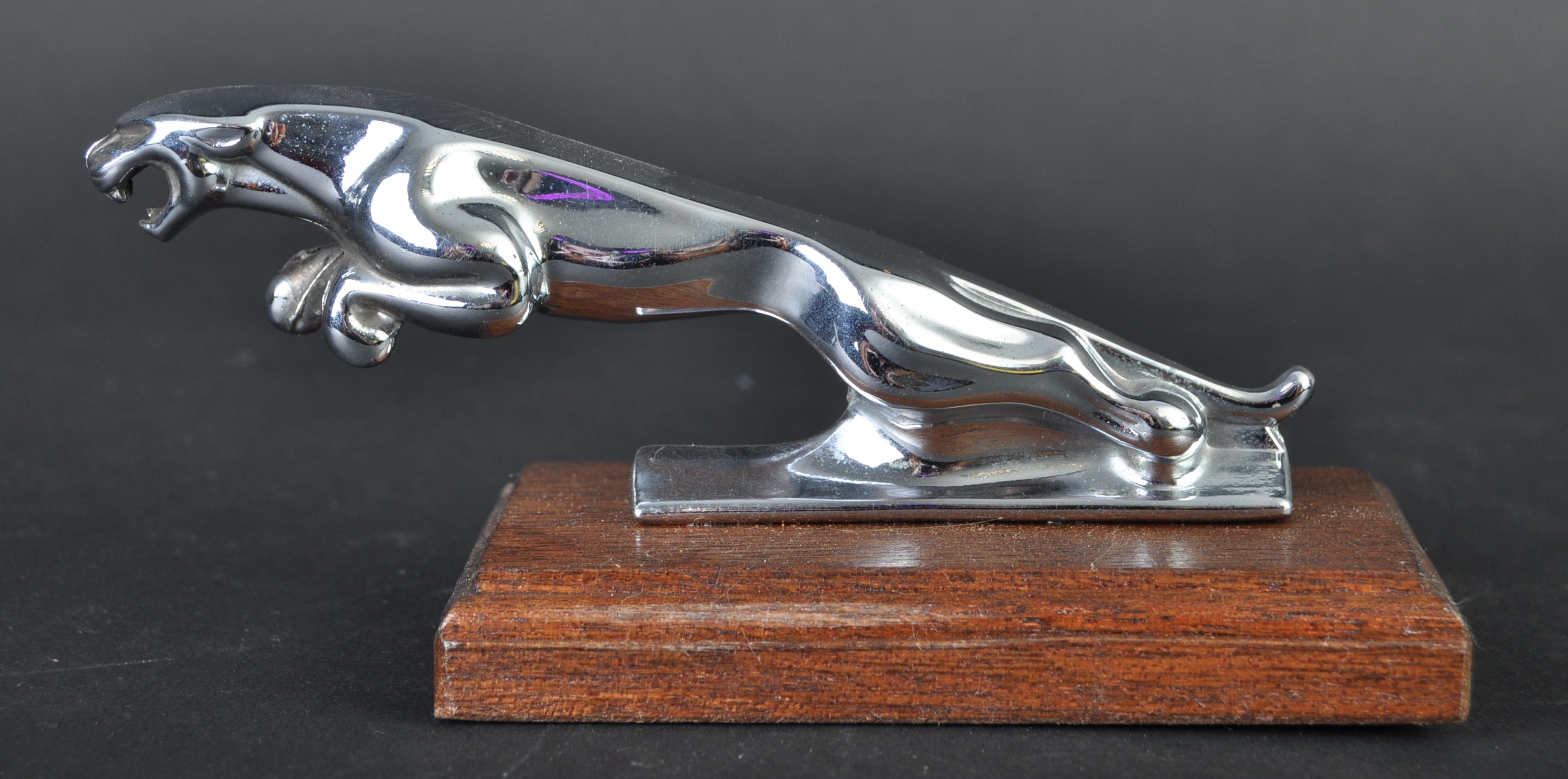 JAGUAR CHROME LEAPER CAR MASCOT - TYPE 3 VARIATION - Image 3 of 5