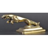 JAGUAR MASCOT - ORNAMENTAL LEAPER ON BRASS BASE