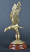 CAR MASCOT - VINTAGE BRASS EAGLE CAR BONNET MASCOT