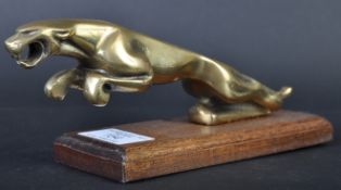 JAGUAR MASCOT - 20TH CENTURY BRASS LEAPER