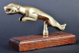 JAGUAR MASCOT - UNUSUAL BRASS HANDLE LEAPER MASCOT