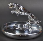 JAGUAR - ORIGINAL 1960S LEAPER MASCOT TOPPED ASHTRAY