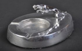 JAGUAR - VINTAGE CHROME LEAPER TOPPED ASHTRAY