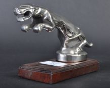 JAGUAR MASCOT - 20TH CENTURY BRASS LEAPER MASCOT