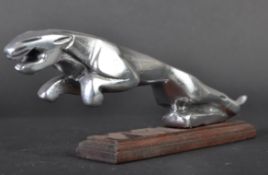 JAGUAR MASCOT - LARGE 20TH CENTURY ALUMINIUM LEAPER