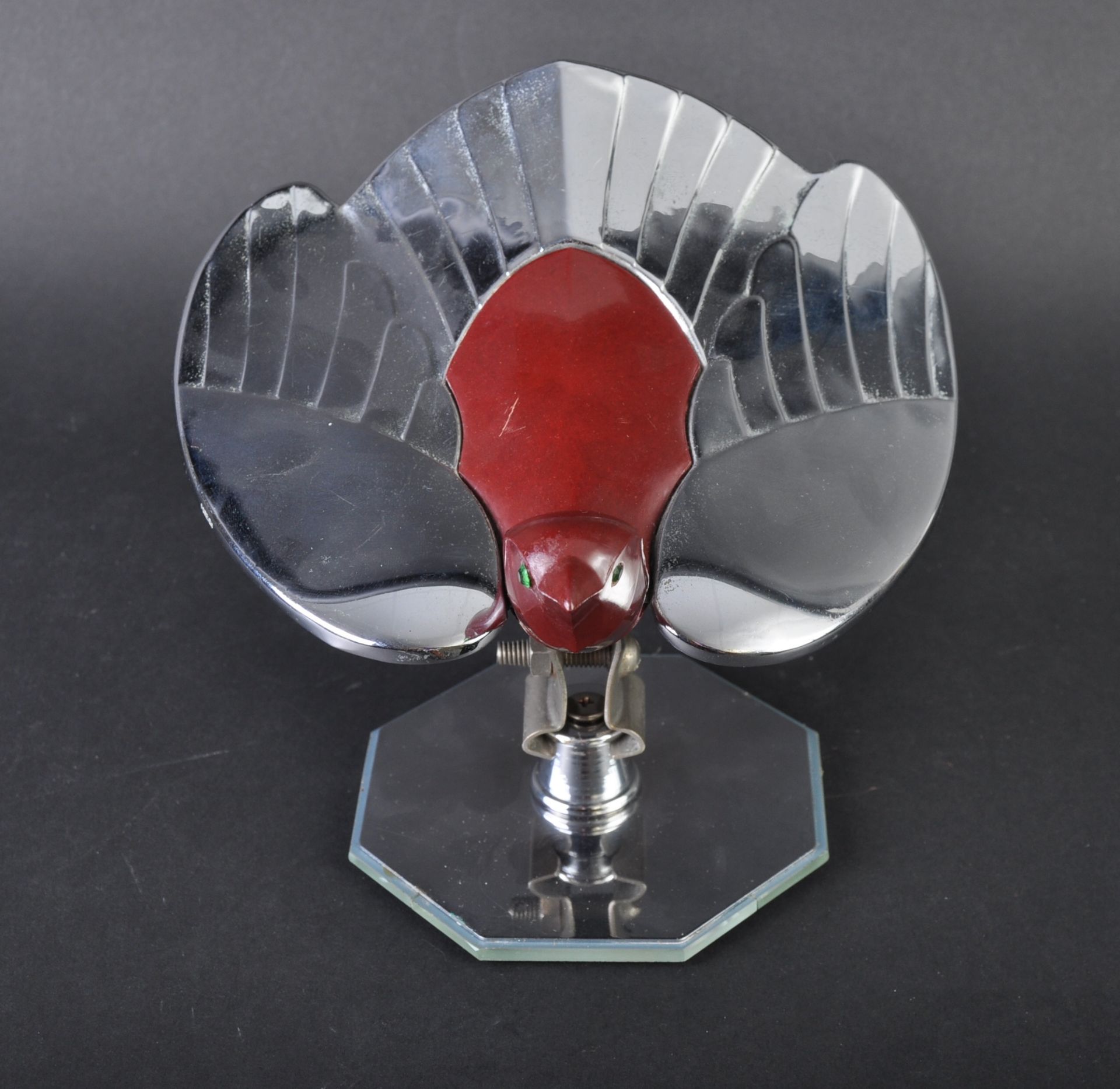 CAR MASCOT - 20TH CENTURY CHROME BIRD CAR BONNET MASCOT - Image 4 of 6