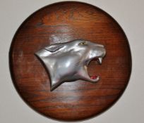 JAGUAR - SHOWROOM OAK WALL MOUNTED MASCOT EMBLEM SIGN