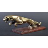 JAGUAR CAR MASCOT - BRASS TYPE 2 LEAPER MASCOT