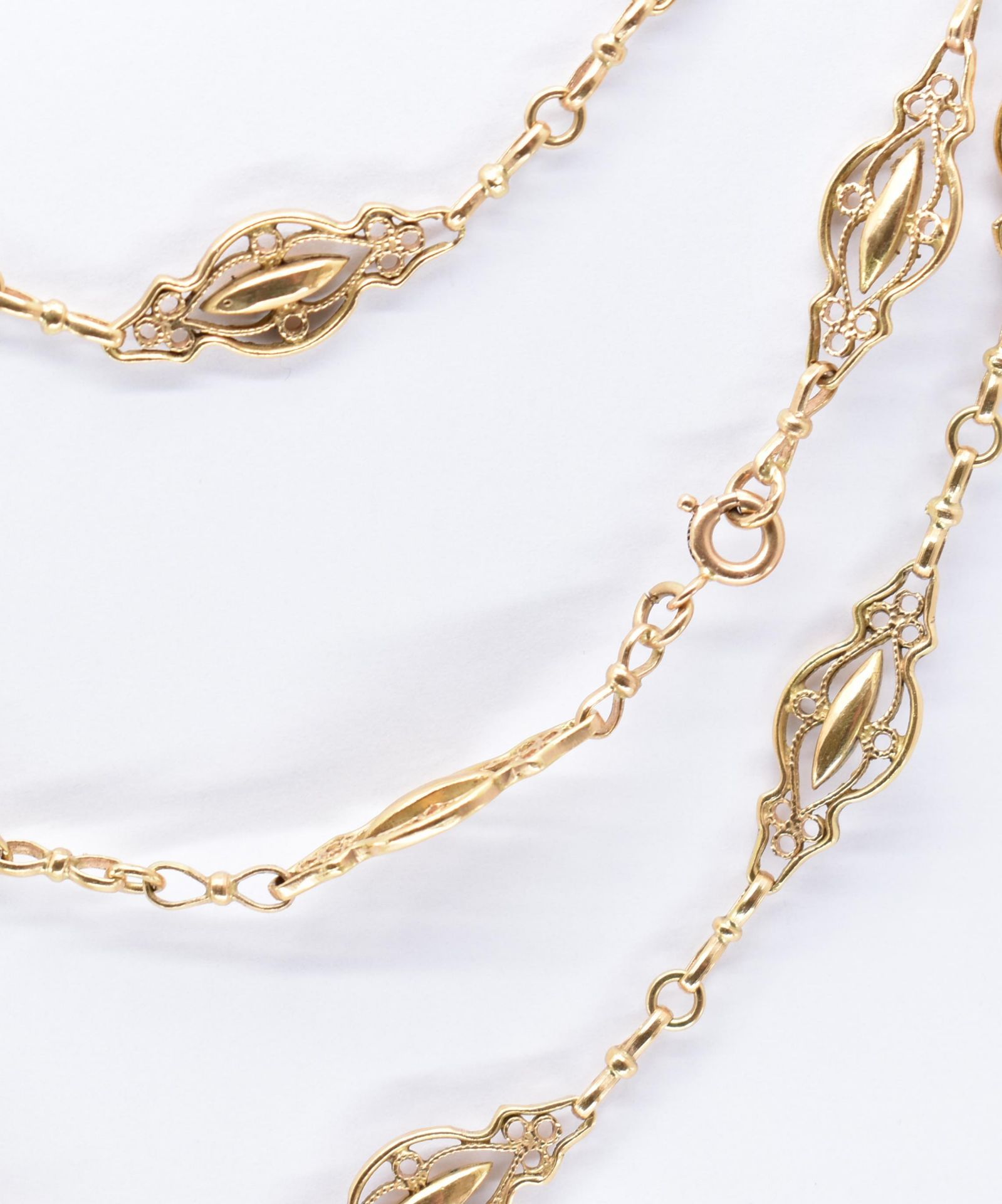 FRENCH 18CT GOLD LONG GUARD CHAIN NECKLACE - Image 4 of 4