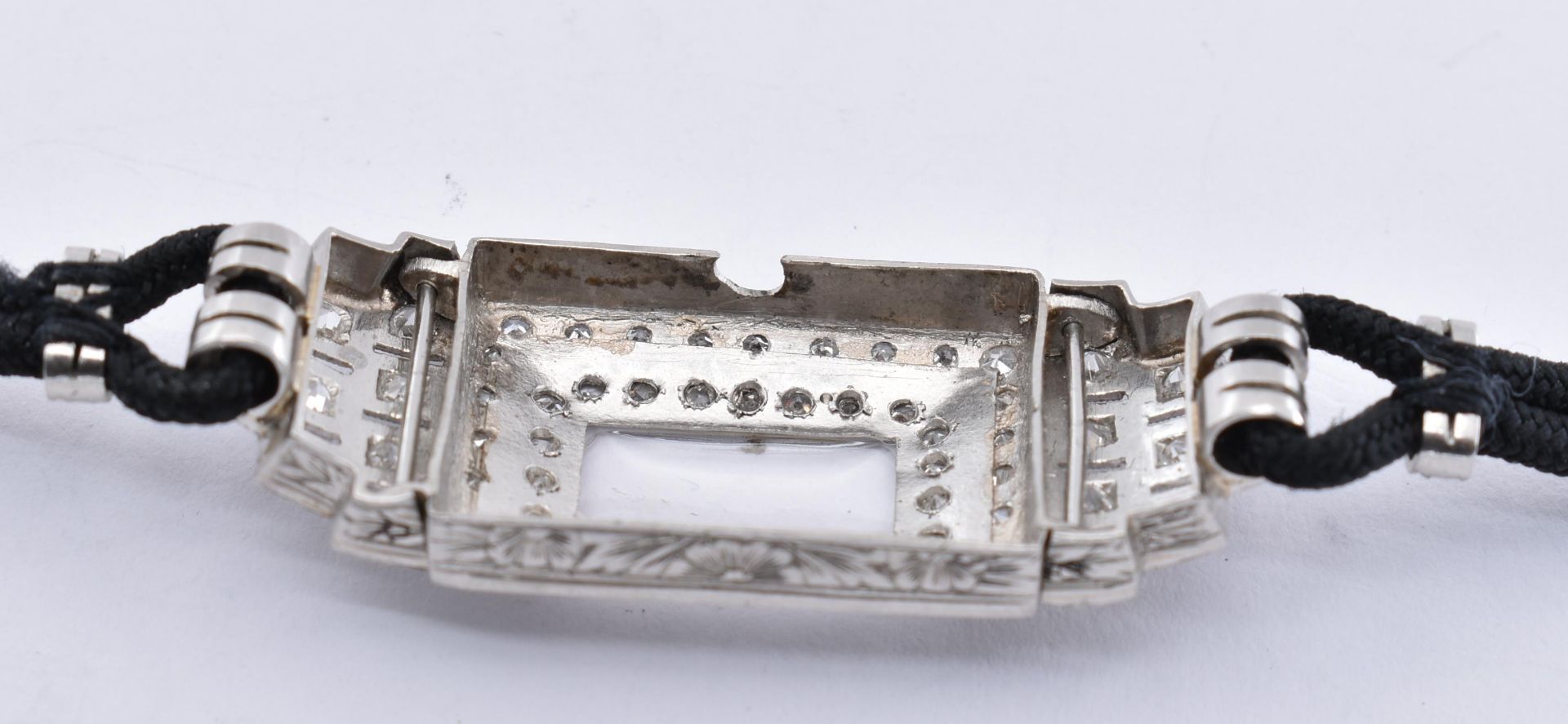 ART DECO PLATINUM AND DIAMOND COCKTAIL WATCH - Image 3 of 6