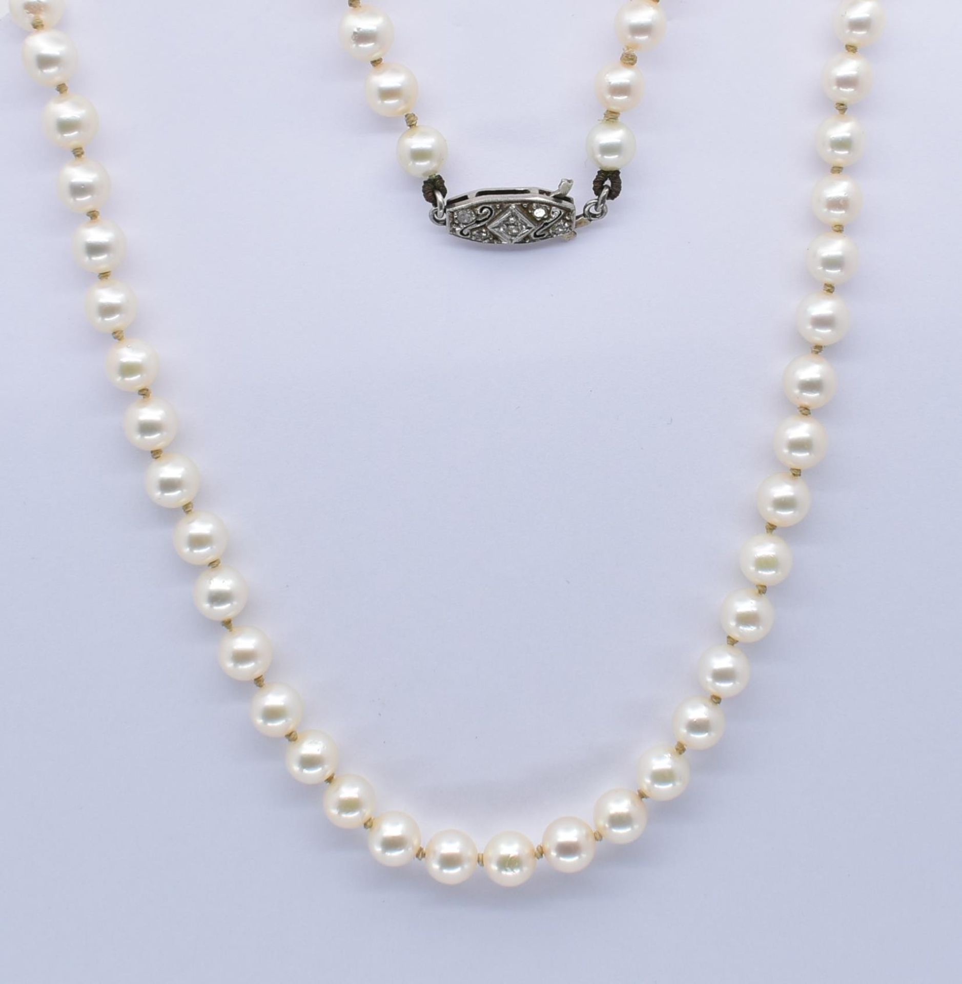 GOLD & DIAMOND AKOYA PEARL COLLAR NECKLACE