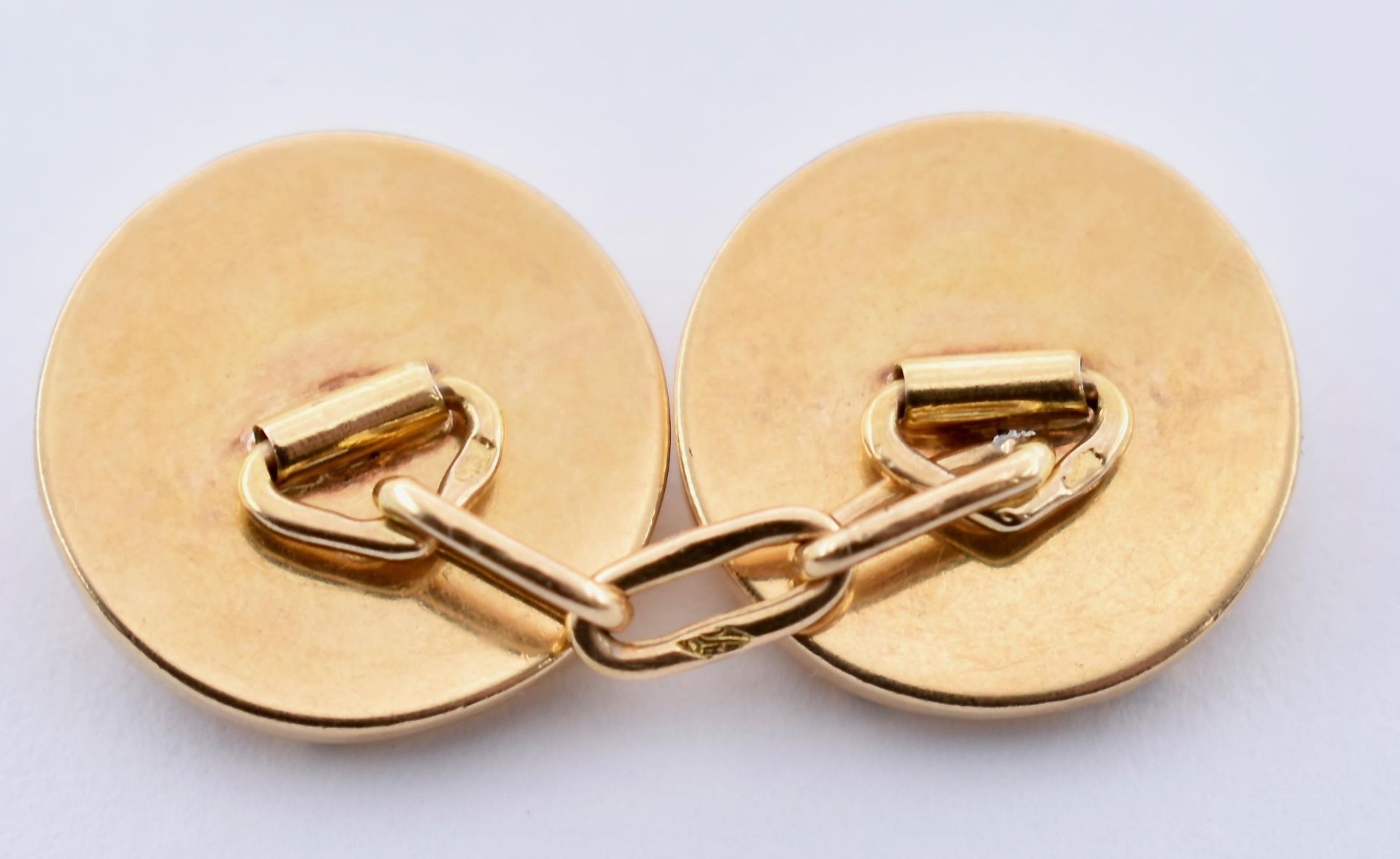18CT GOLD FRENCH ART DECO CUFFLINKS - Image 4 of 6