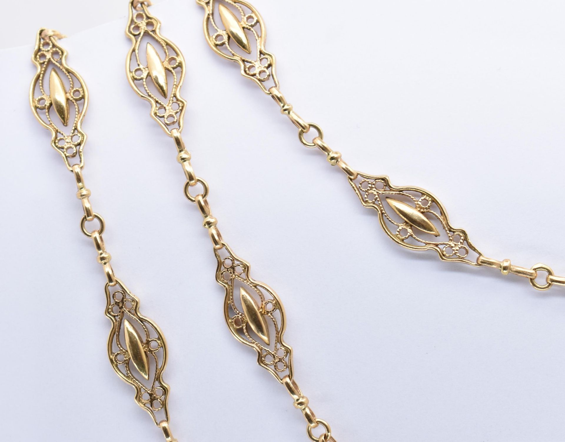 FRENCH 18CT GOLD LONG GUARD CHAIN NECKLACE - Image 2 of 4