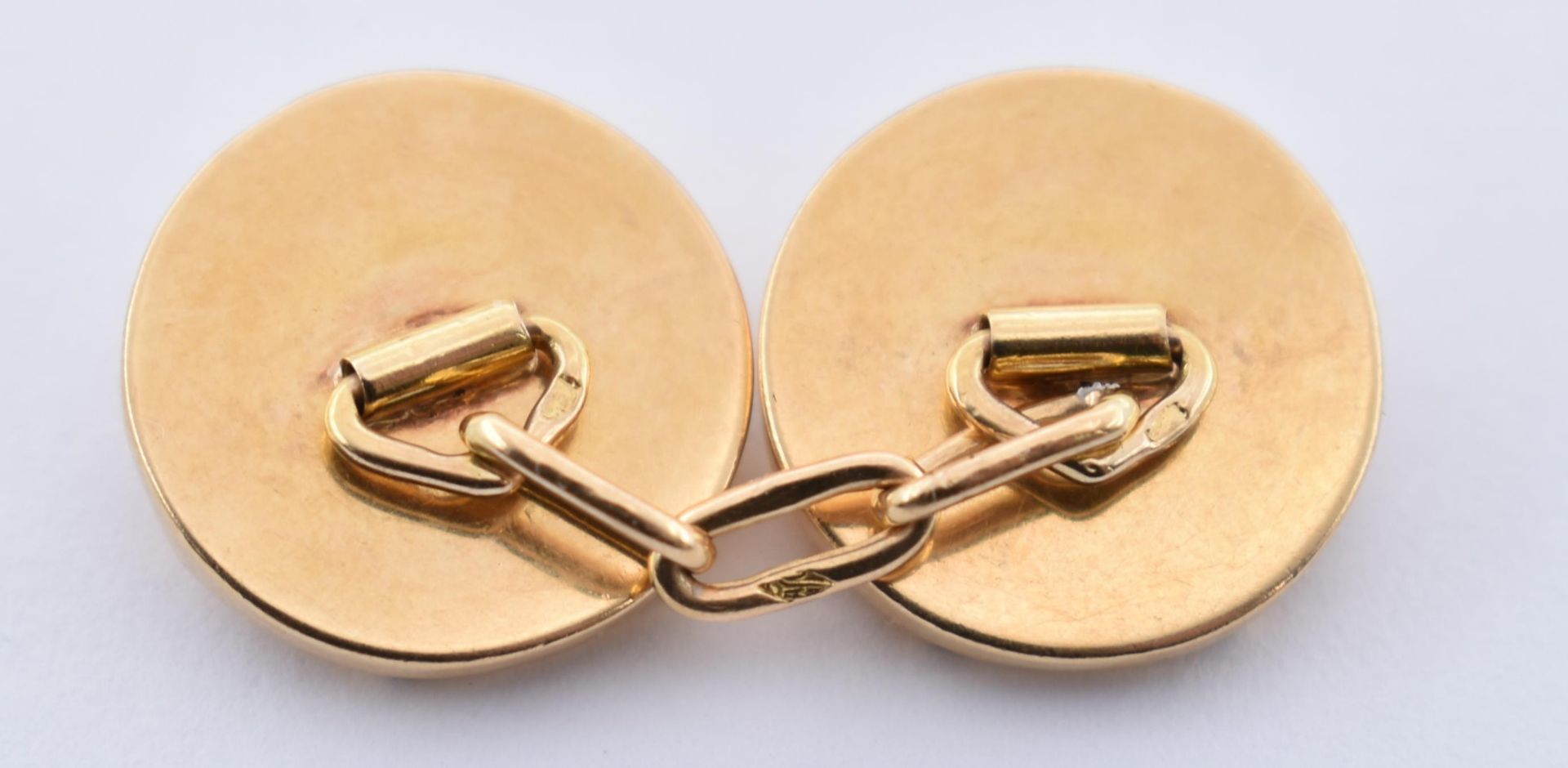 18CT GOLD FRENCH ART DECO CUFFLINKS - Image 6 of 6