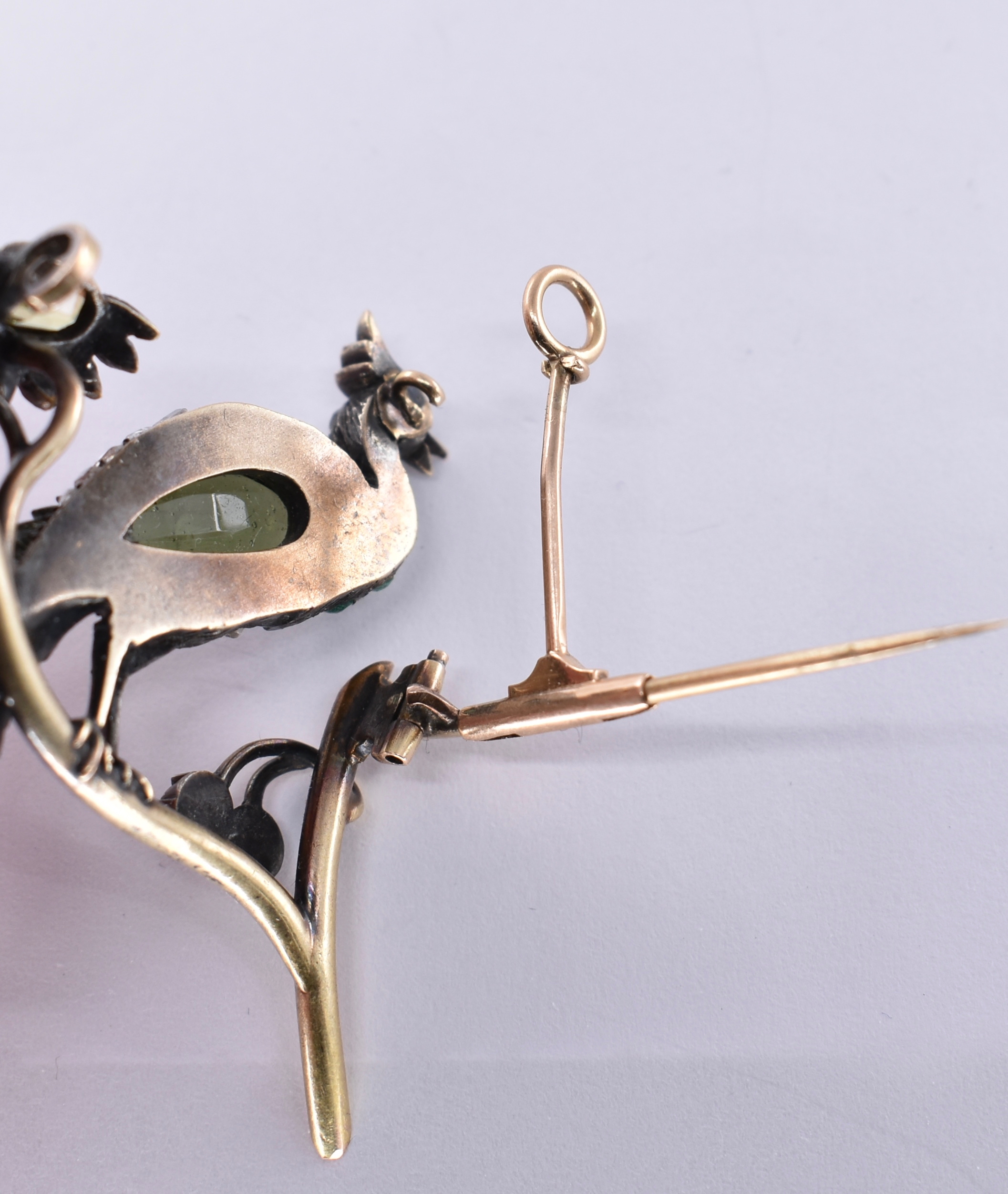 19TH CENTURY BIRD OF PARADISE FIGURAL BROOCH - Image 3 of 3