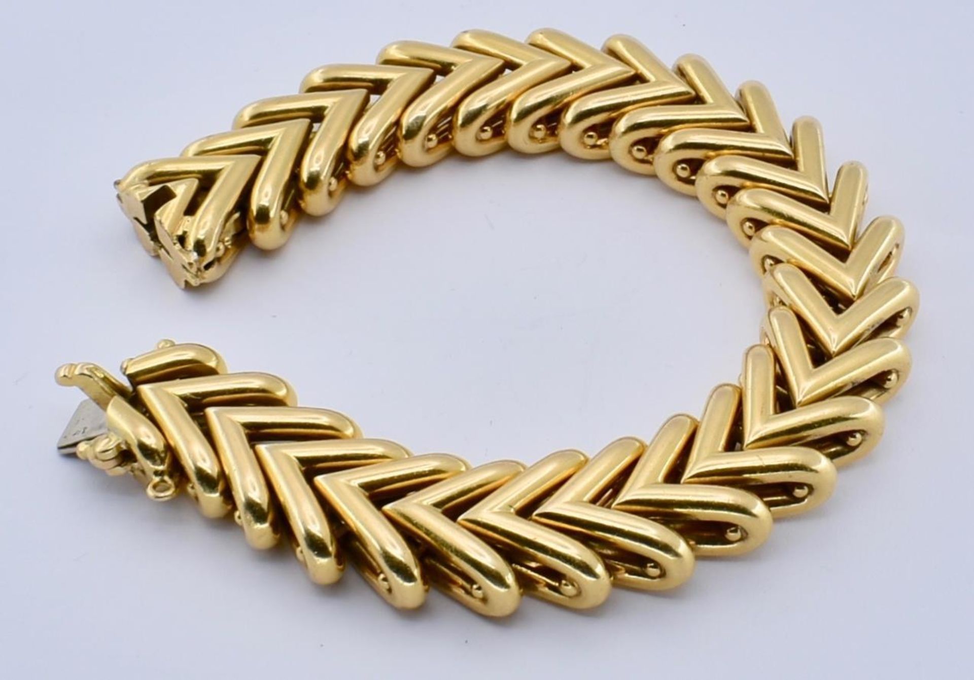 FRENCH 18CT GOLD BRACELET - GEORGES L'ENFANT - Image 4 of 8