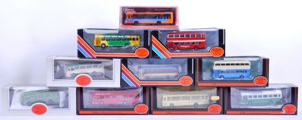 COLLECTION OF X10 EFE 1/76 SCALE DIECAST MODEL BUSES