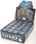 COLLECTION OF ALIEN VS PREDATOR TITANS VINYL FIGURES