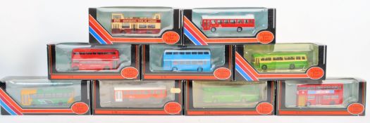 COLLECTION OF X10 EFE 1/76 SCALE DIECAST MODEL BUSES