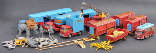 COLLECTION OF VINTAGE CORGI TOYS CHIPPERFIELDS CIRCUS DIECAST