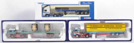 COLLECTION OF X3 CORGI MADE 1/50 SCALE DIECAST MODEL LORRIES