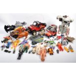 COLLECTION OF VINTAGE ACTION FIGURES PLAYSETS & ACTION FIGURES