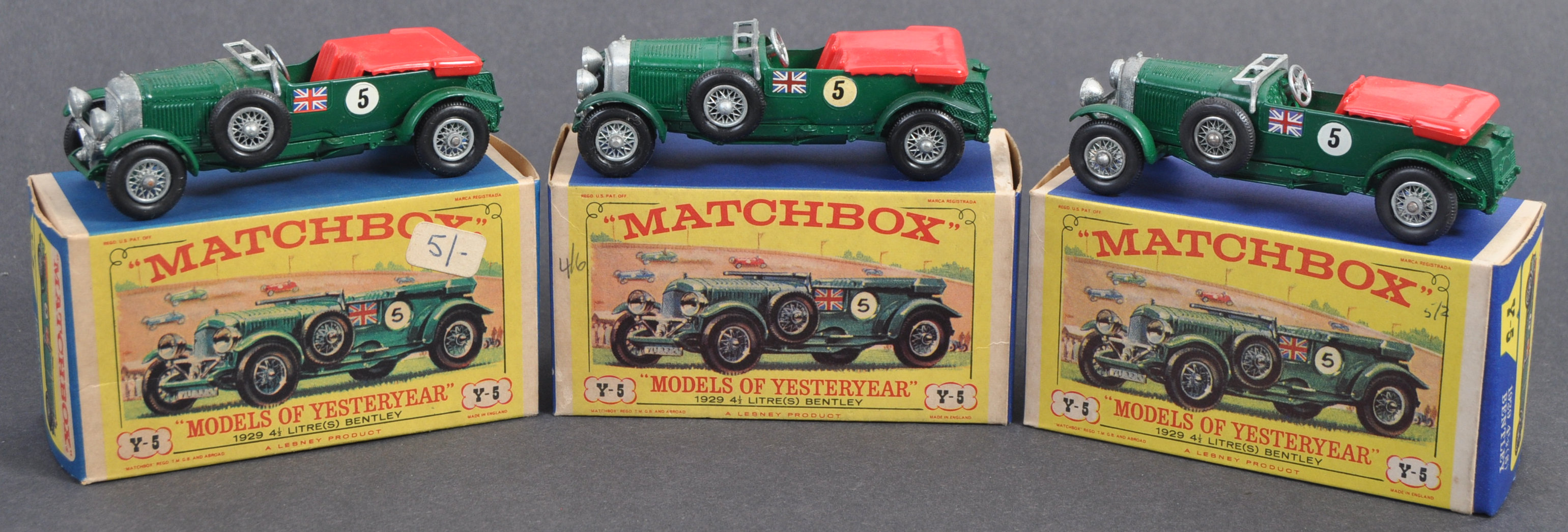 MATCHBOX MODELS OF YESTERYEAR - 1929 BENTLEY COLLECTION