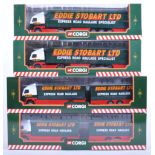 COLLECTION OF X4 CORGI EDDIE STOBART DIECAST MODEL TRUCKS