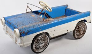 ORIGINAL VINTAGE TRIANG TRIUMPH PEDAL CAR