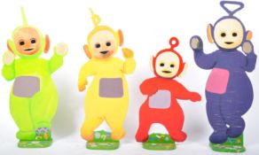 TELETUBBIES (1997) - FOUR LARGE WOODEN CUT-OUT STANDEE FIGURES