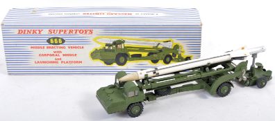 VINTAGE DINKY SUPERTOYS DIECAST MISSILE ERECTING VEHICLE