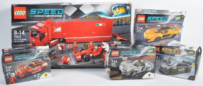 LARGE COLLECTION OF ASSORTED LEGO SPEED CHAMPIONS SETS