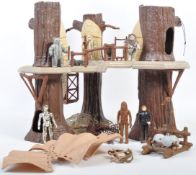 VINTAGE STAR WARS EWOK VILLAGE ACTION FIGURE PLAYSET & FIGURES