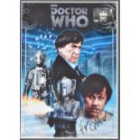 DOCTOR WHO - FRAZER HINES - AUTOGRAPHED PRESENTATION SHEET