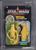 STAR WARS - RARE AFA GRADED LAST 17 AMANAMAN MOC CARDED FIGURE