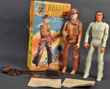 VINTAGE MARX JOHNNY WEST COWBOY ACTON FIGURE & CHEROKEE