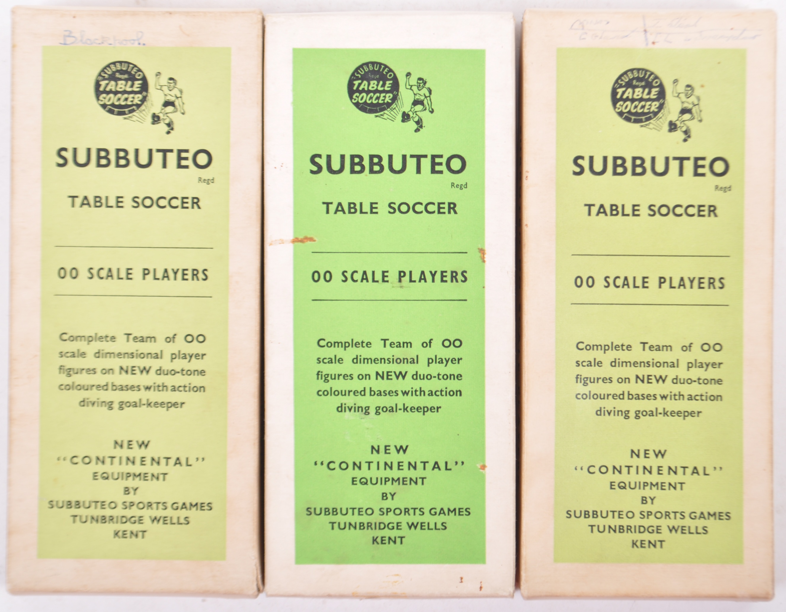 COLLECTION OF ORIGINAL VINTAGE 1960'S SUBBUTEO TEAMS