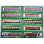 COLLECTION OF X10 REPLICA RAILWAYS 00 GAUGE CARRIAGES