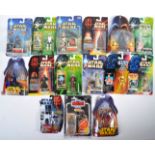 COLLECTION OF X16 ASSORTED STAR WARS CARDED ACTION FIGURES